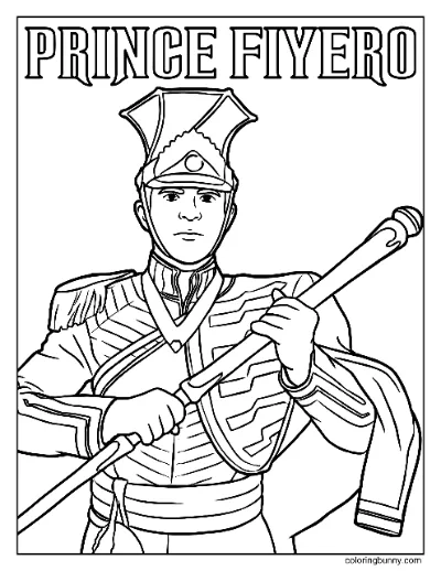 Hoàng Tử Fiyero Xấu Vì Tốt Trang Tô Màu