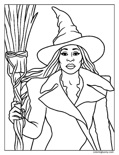 Elphaba Đơn Giản Xấu Vì Tốt Trang Tô Màu