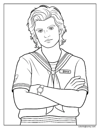 Trang Tô Màu Steve Harrington Stranger Things