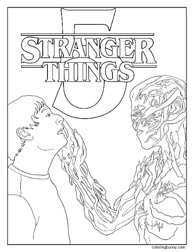 Trang Tô Màu Will và Vecna Stranger Things 5