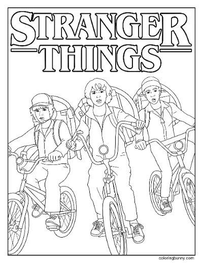 Trang Tô Màu Nhân Vật Stranger Things