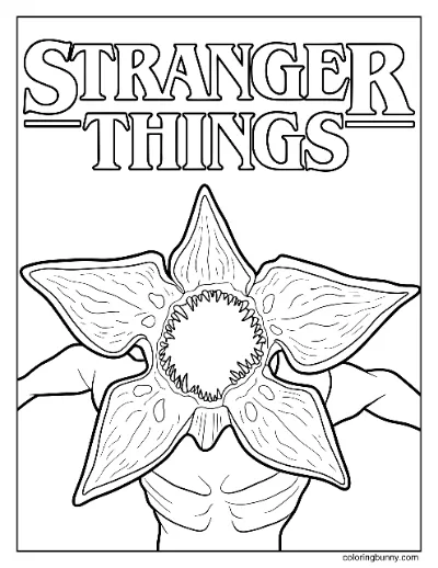 Trang Tô Màu Quái Vật Stranger Things