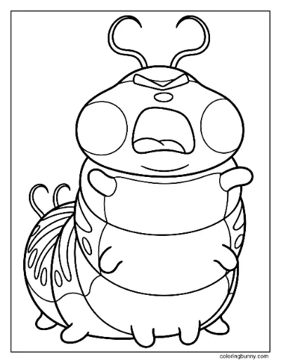 Titus Sâu Bướm Trang Tô Màu Hoppers