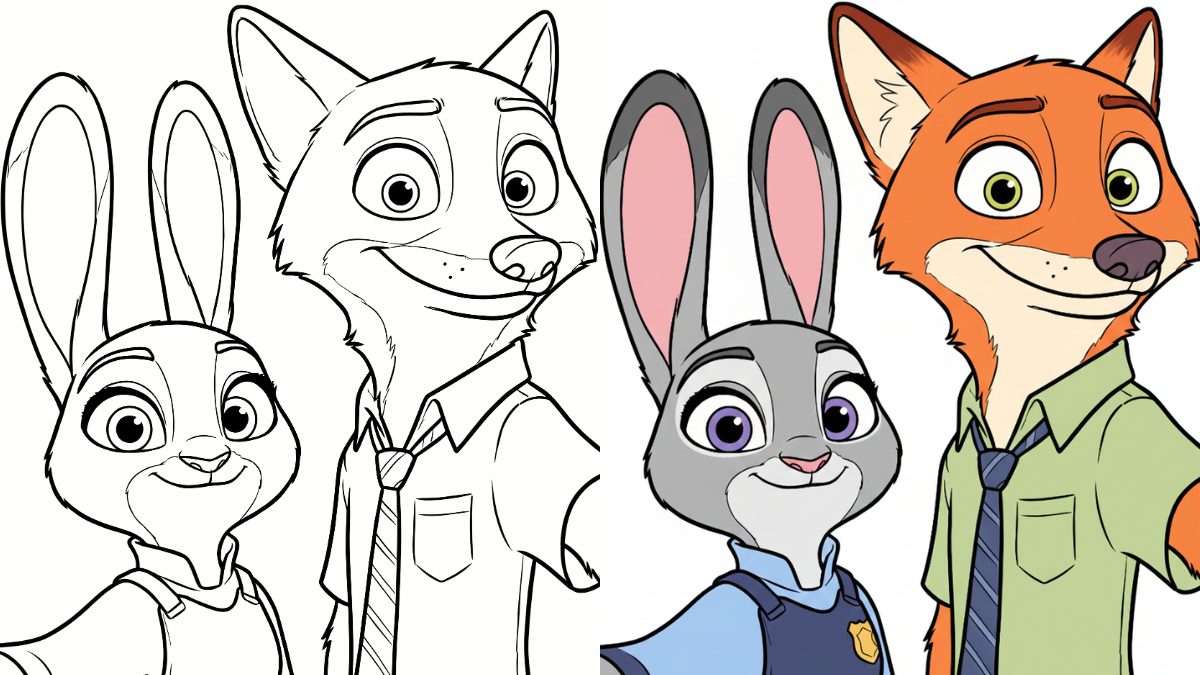 Trang Tô Màu Zootopia 2