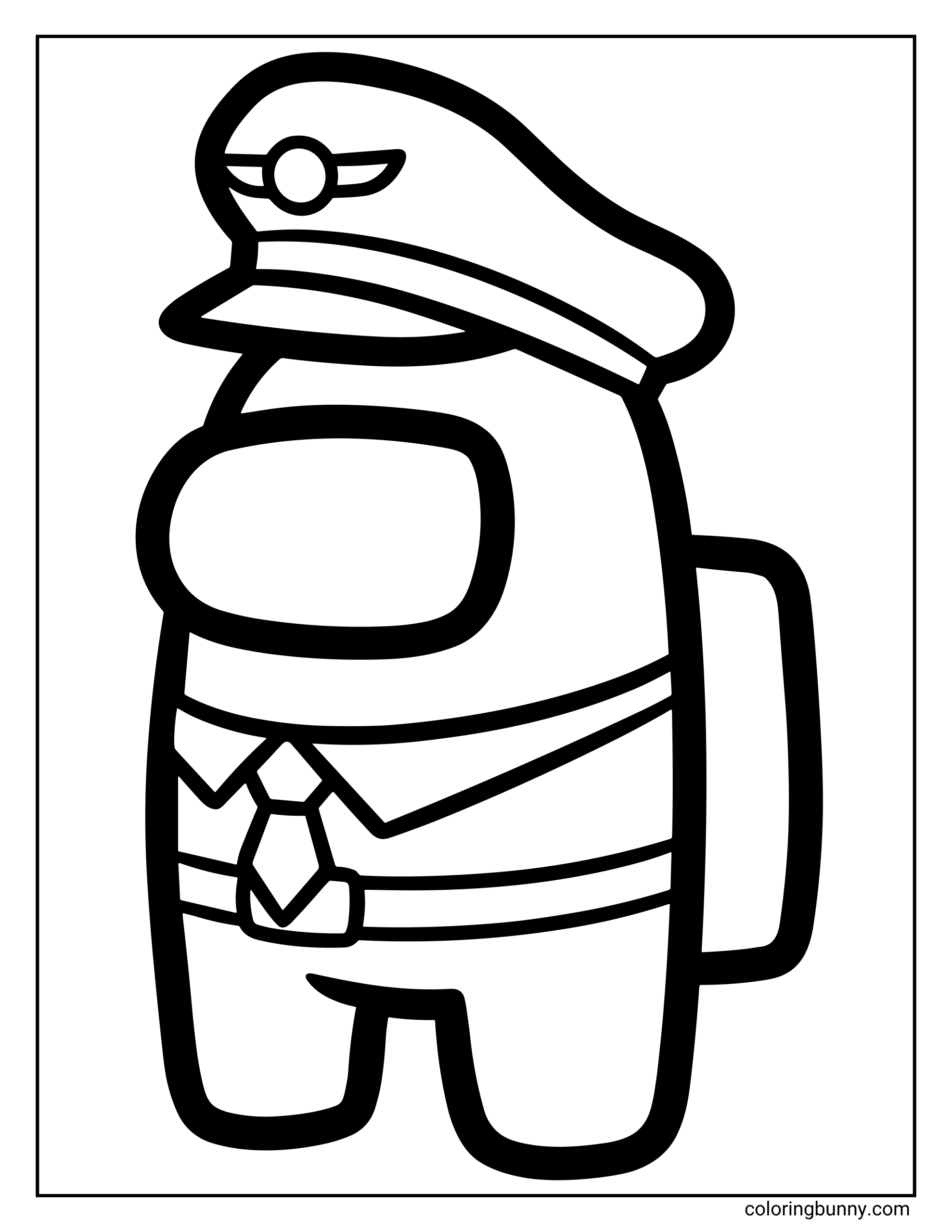 Trang Tô Màu Đội Trưởng Among Us