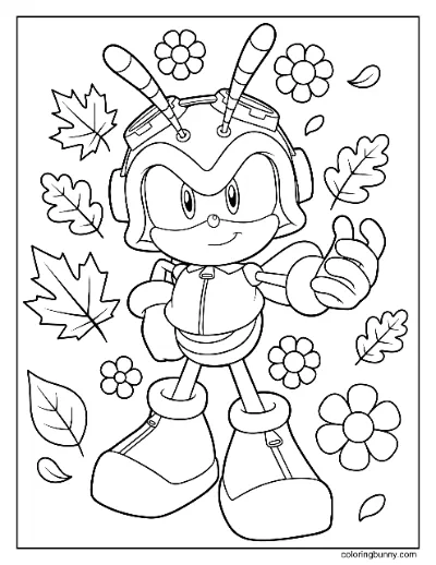 Trang Tô Màu Charmy Bee Sonic