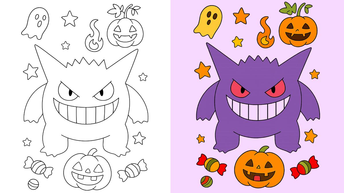 Trang Tô Màu Gengar
