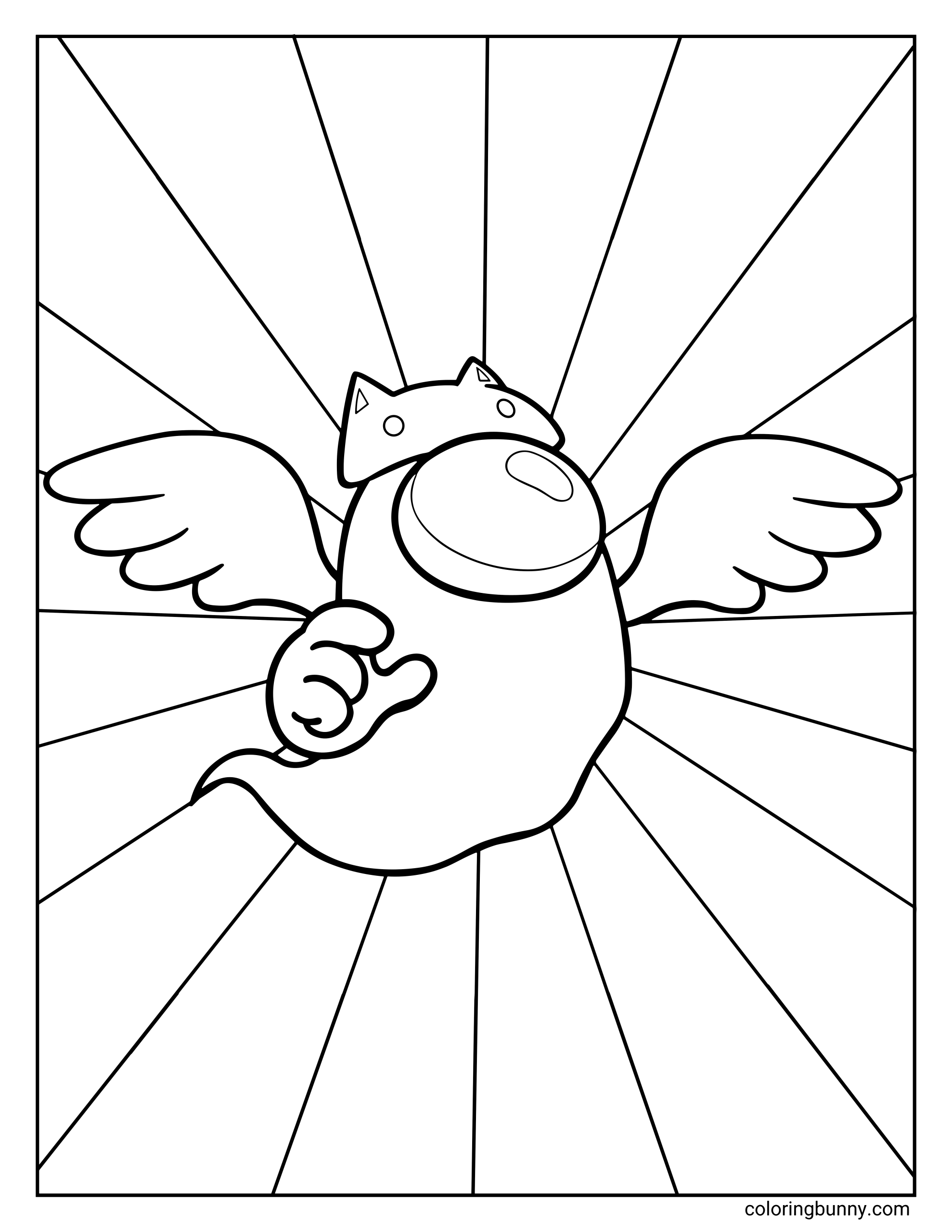 Trang Tô Màu Thiên Thần Bảo Hộ Among Us