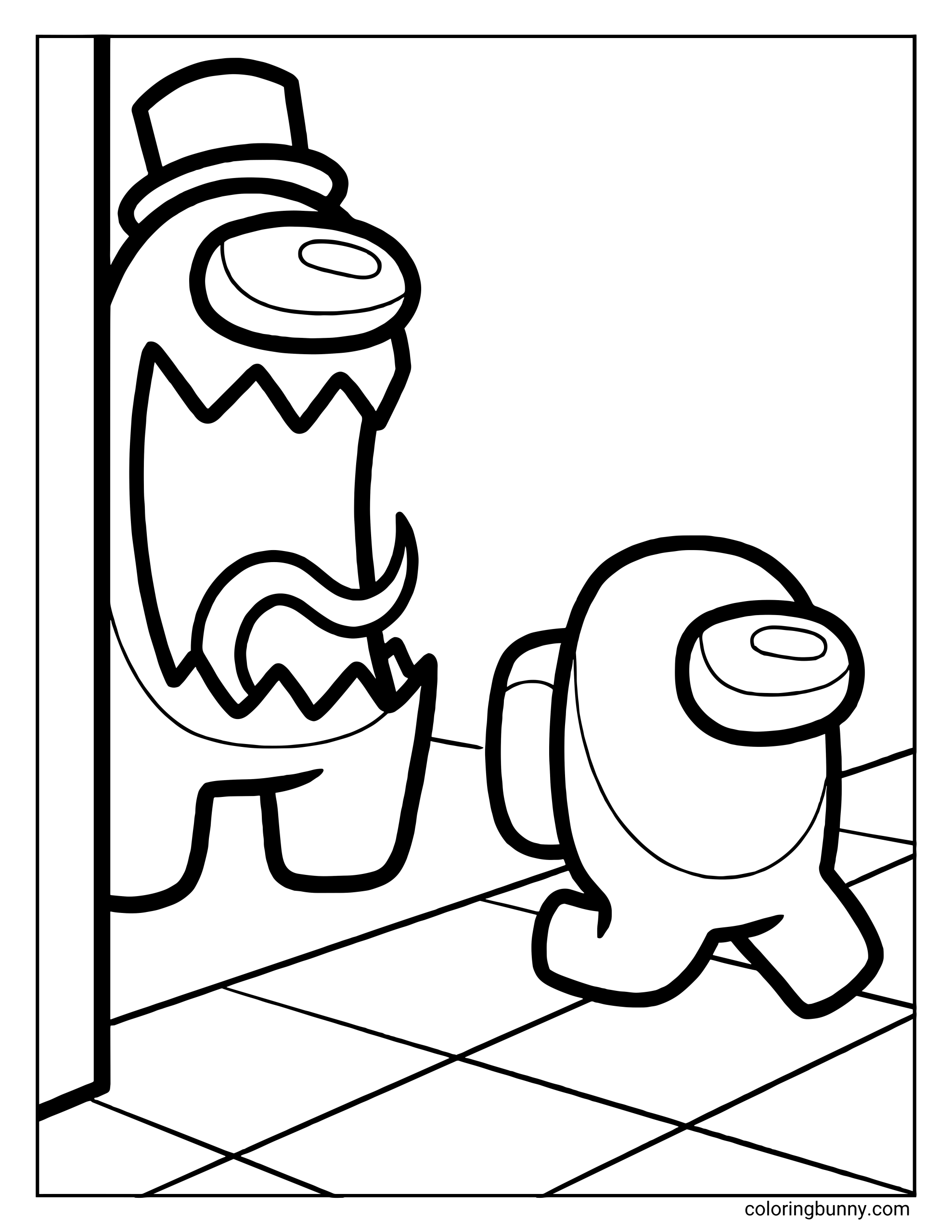 Trang Tô Màu Trốn Tìm Among Us