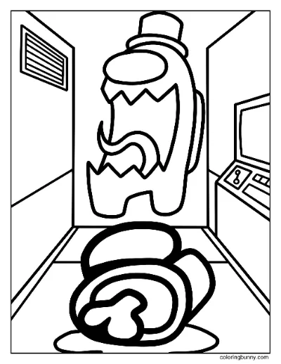 Trang Tô Màu Kẻ Giả và Xác Chết Among Us