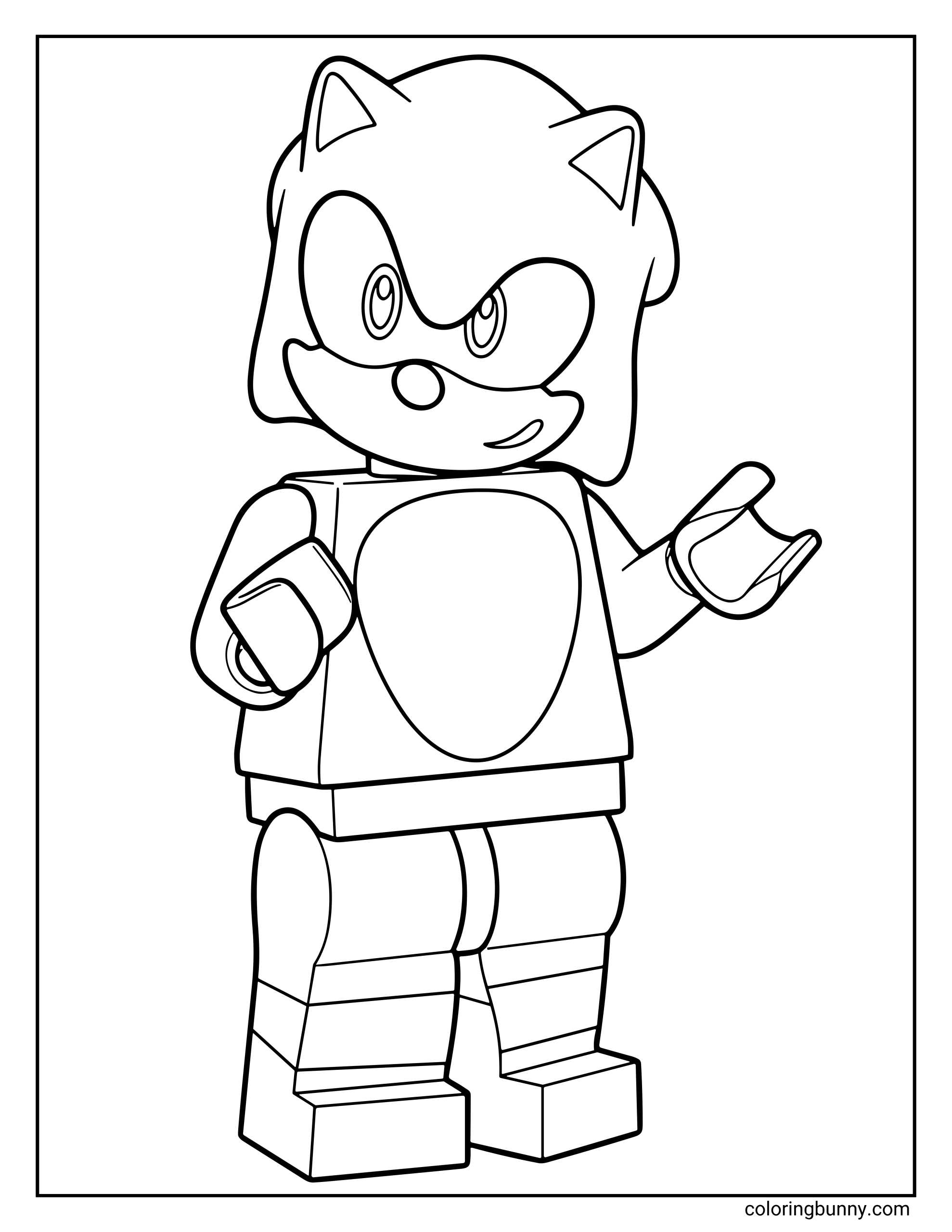 Trang Tô Màu LEGO Sonic Superstars