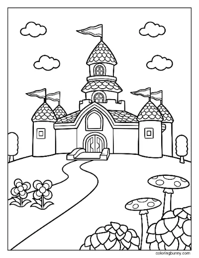 Trang Tô Màu Vương Quốc Nấm Mario