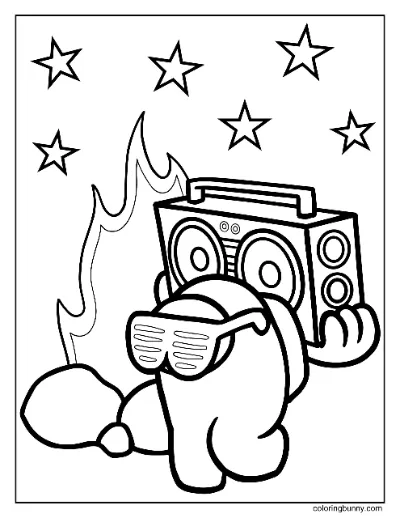 Trang Tô Màu Kẻ Gây Ồn Among Us