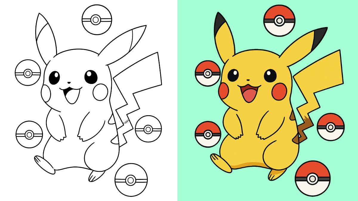 Trang Tô Màu Pikachu