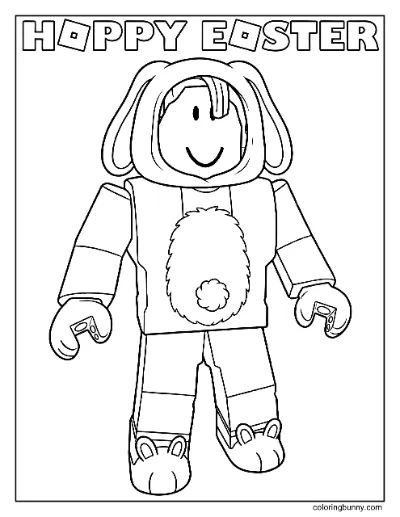 Trang Tô Màu Lễ Phục Sinh Vui Vẻ Roblox