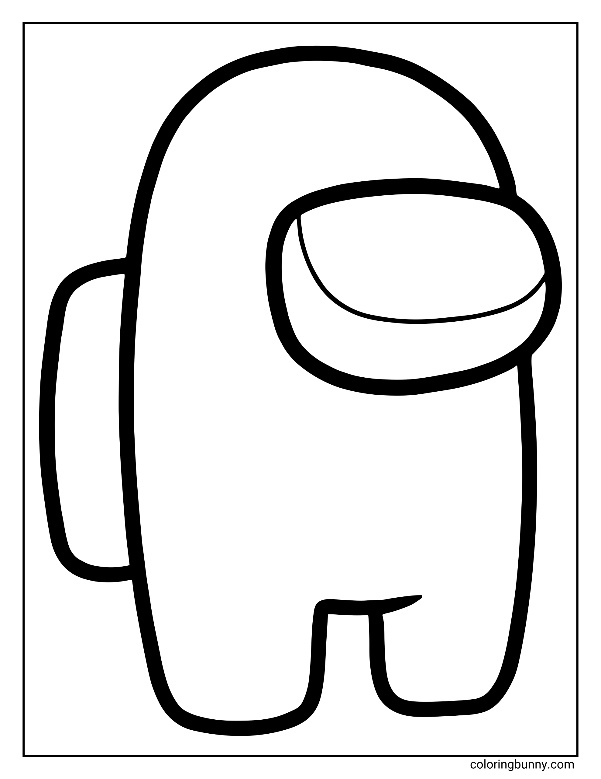 Trang Tô Màu Đội Ngũ Đơn Giản Among Us