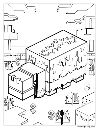 Trang Tô Màu Sniffer Mob Minecraft