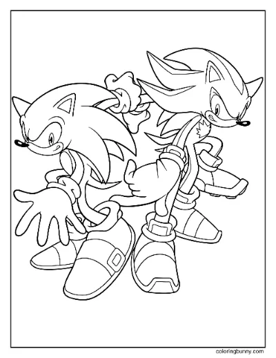 Trang Tô Màu Sonic và Shadow