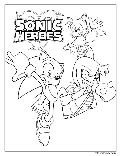 Trang Tô Màu Sonic Heroes