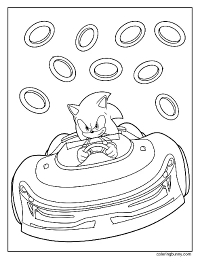 Trang Tô Màu Sonic Racing Crossworlds