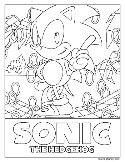 Trang Tô Màu Sonic the Hedgehog Master System