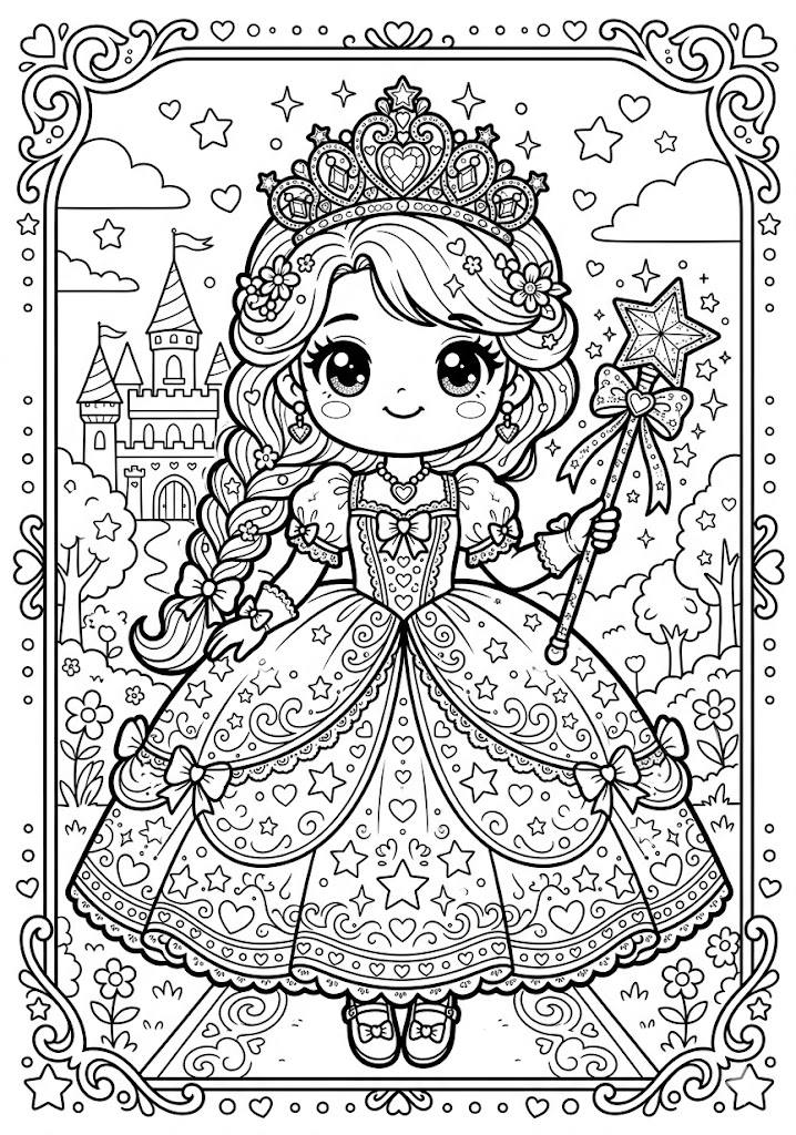 tô màu công chúa